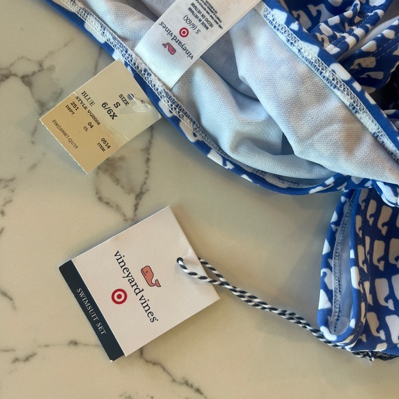 Girls Vineyard Vines for Target bikini two piece bathing suit size 6/6x - Picture 3 of 4